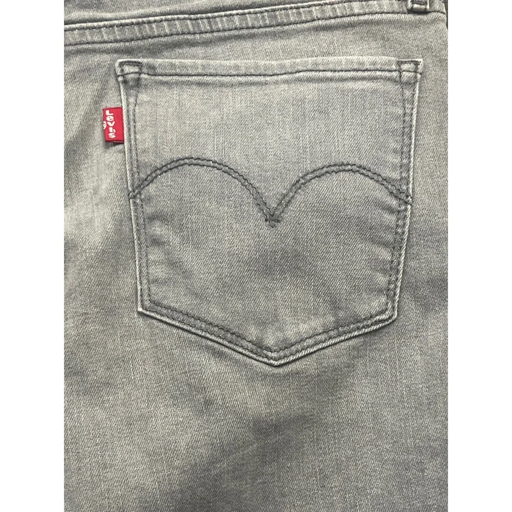 Levis 712 Slim Jeans Womens 29‎ Grey Excellent Mid Rise Denim Pants
